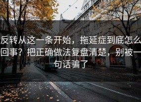 反转从这一条开始，拖延症到底怎么回事？把正确做法复盘清楚，别被一句话骗了