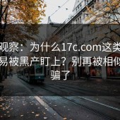 行业观察：为什么17c.com这类关键词容易被黑产盯上？别再被相似域名骗了